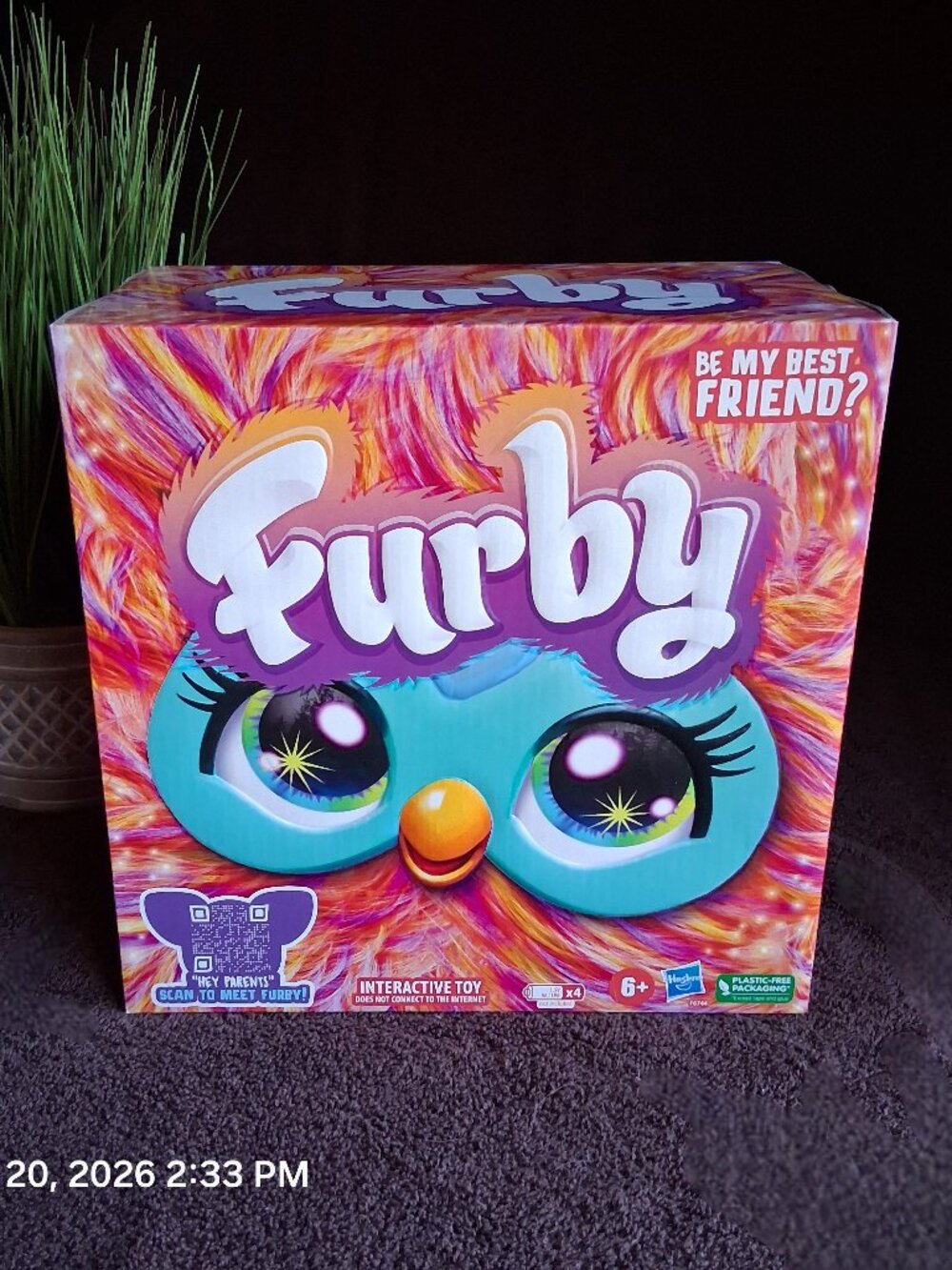 2023 "Hey Furby!" Coral – 25th Anniversary Interactive Toy, Brand New Sealed